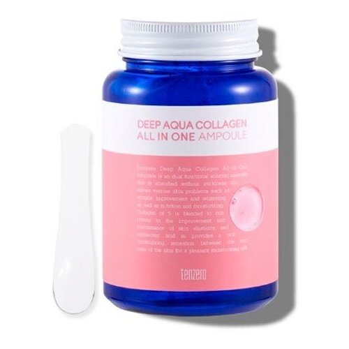 Tenzero Сыворотка для лица с коллагеном Deep Aqua Collagen All In One Ampoule, 250мл