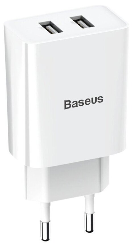   /  Baseus Speed Mini Dual U Charger 10.5W?EU) White CCFS-R02