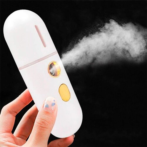Мини-Отпариватель для лица USB Перезаряжаемый увлажнитель Nano распылитель с холодным увлажняющим Инструмент для ухода за кожей Золотой цвет 100000₽