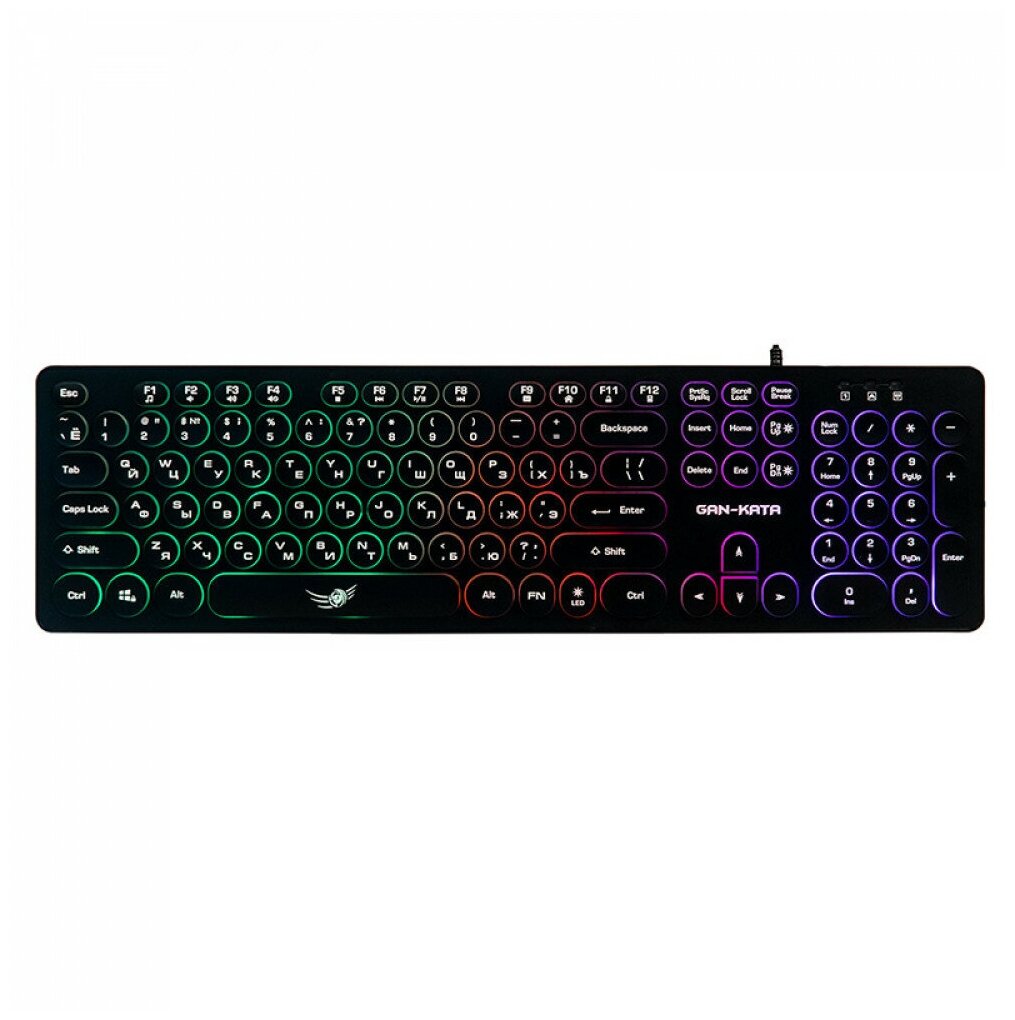 Клавиатура игровая KGK-16U BLACK Dialog Gan-Kata - с RGB-подсветкой, USB, черная