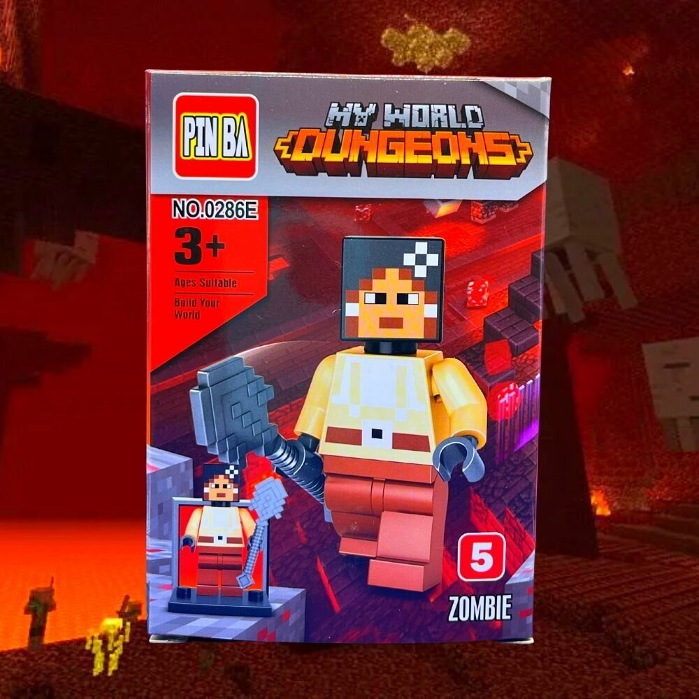 фото Конструктор My World 0286E Воин Зомби