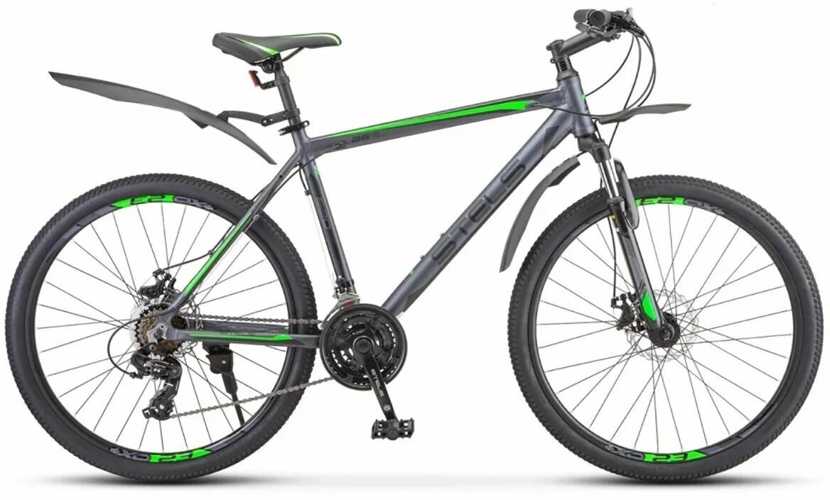 Велосипед горный Stels Navigator-620 MD 26 V010, рама 19 дюймов, цвет антрацитовый