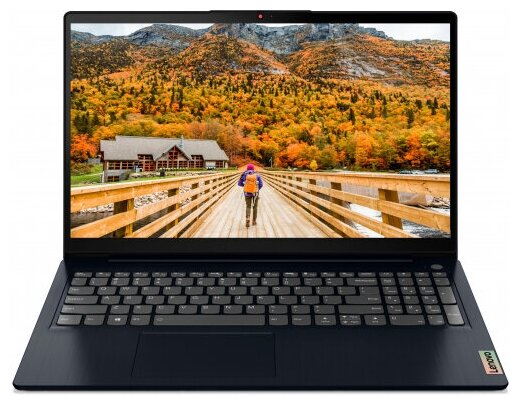 Ноутбук Lenovo 15ALC6 15.6" 1920x1080 AMD Ryzen 3 5300U, 8Gb RAM, 256Gb SSD синий, DOS (82KU01MCRE)