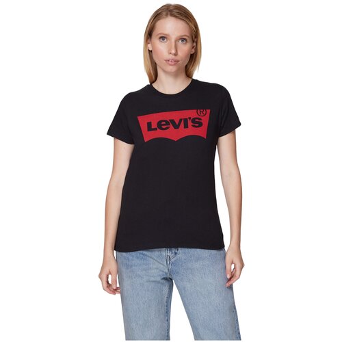 Футболка Levi's, хлопок, размер S, черный