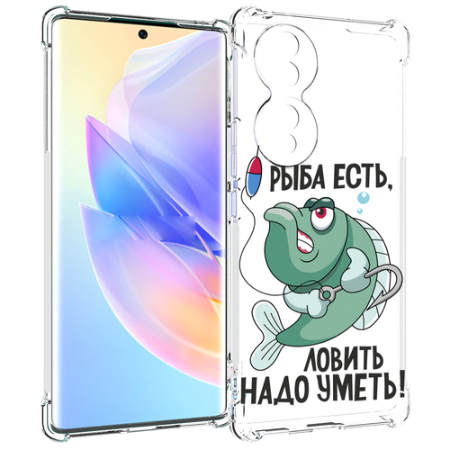 Чехол MyPads Рыба есть , ловить надо уметь для Honor 70 задняя-панель-накладка-бампер чехол mypads рыба есть ловить надо уметь для itel a48 задняя панель накладка бампер