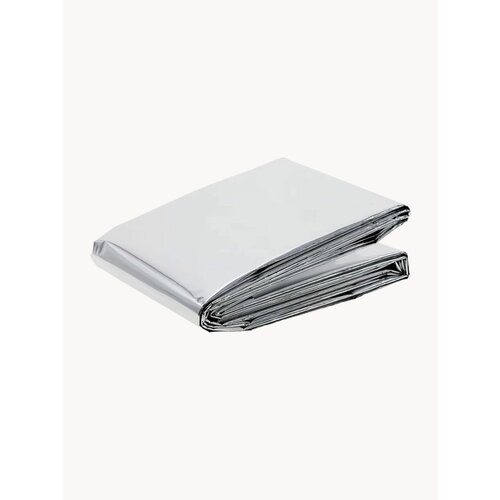 Спасательное термоодеяло изотермическое 130x210 / Туристическое покрывало для защиты от холода