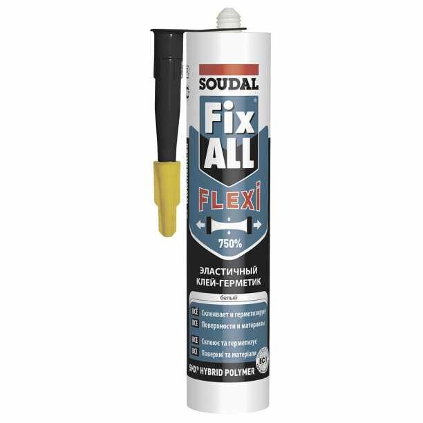 Гибридный клей-герметик SOUDAL Fix All Flexi 290 мл черный