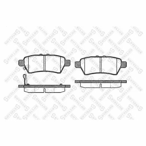 Колодки дисковые з. Nissan Pathfinder 2.5D 05], 1199001SX STELLOX 1199001-SX