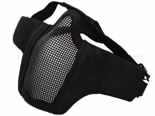 Маска на нижнюю часть лица, ткань/сетка Черный