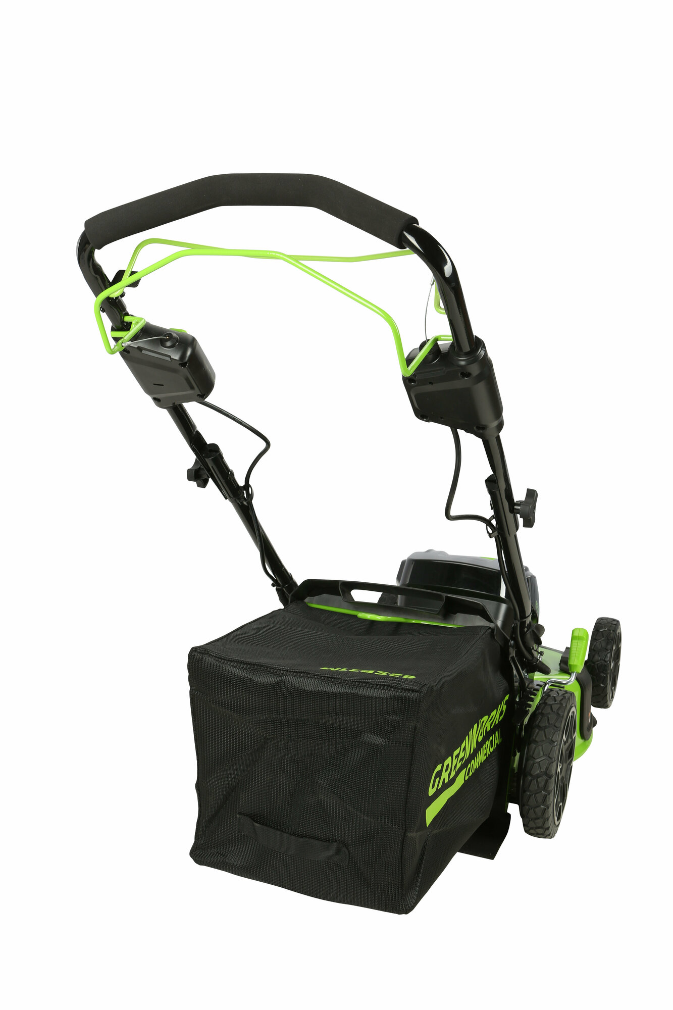 Газонокосилка самоходная, аккумуляторная Greenworks GC82LM51SP2K2, 82V, 51 см, бесщеточная, c 1хАКБ 5 Ач. и ЗУ 2515907UB — фото 15