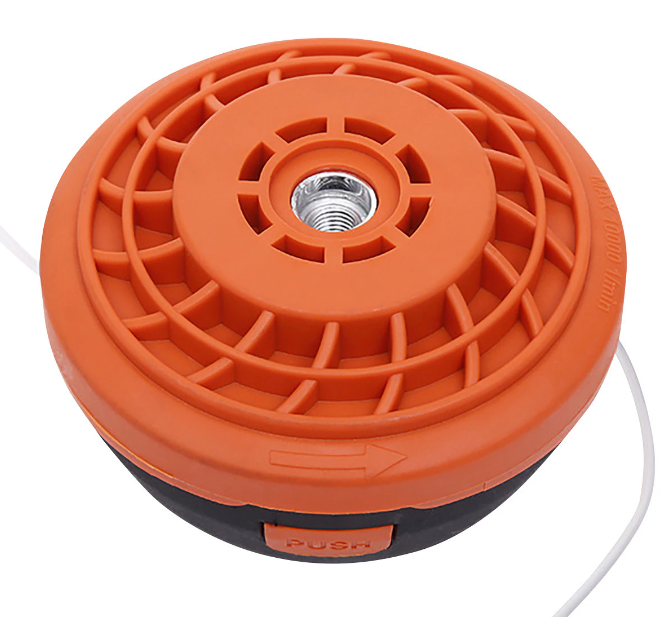 фото Головка триммерная KimotoZip с быстрой безразборной заправкой лески, гайка M10x1,25 левая резьба