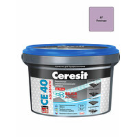 Затирка для швов до 10 мм водоотталкивающая Ceresit CE 40 Aquastatic 87 лаванда 2 кг