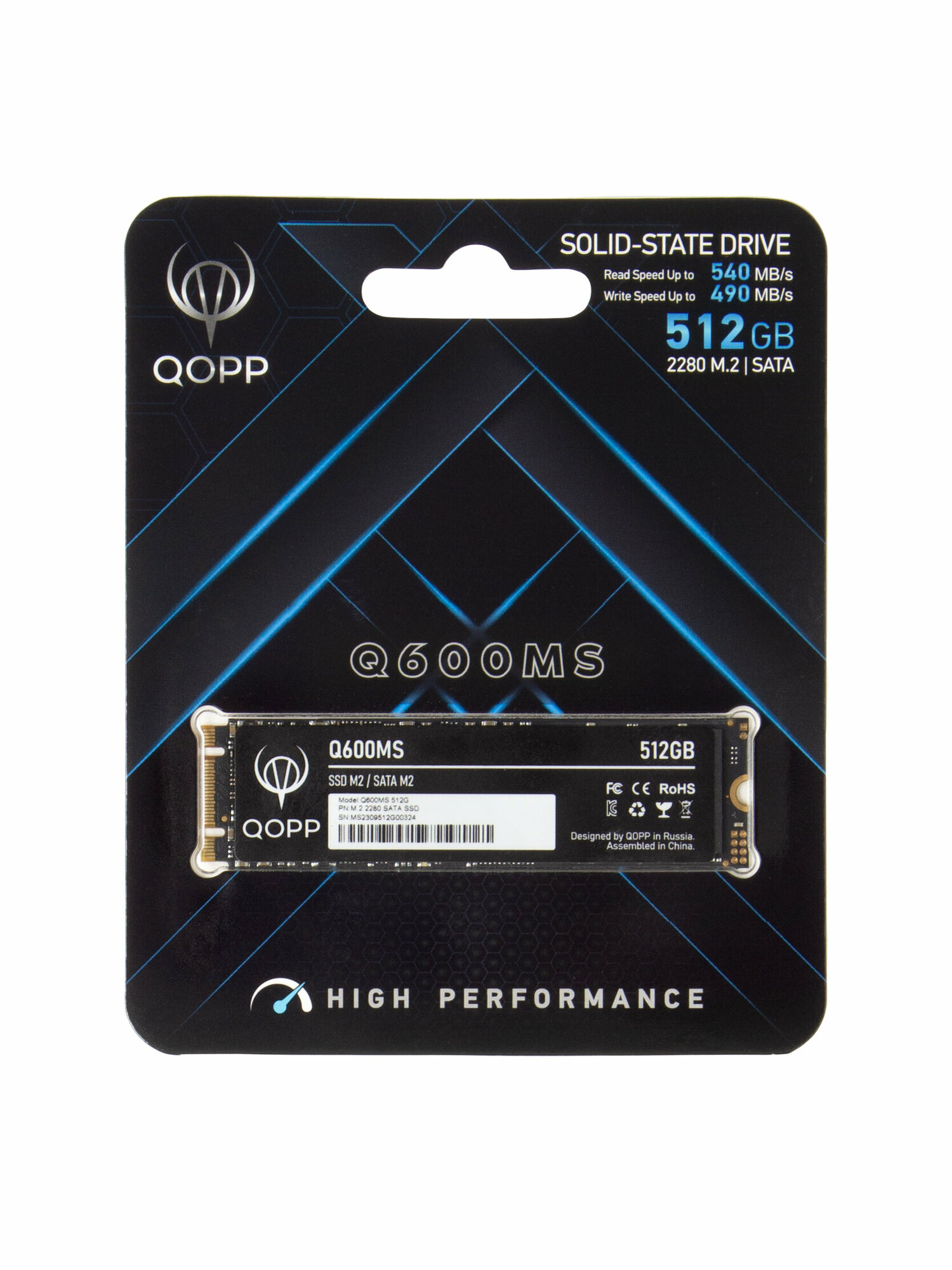 512 GB Внутренний SSD накопитель M.2 QOPP SATA3 6.0 Гбит/с, жесткий диск для ноутбука и компьютера