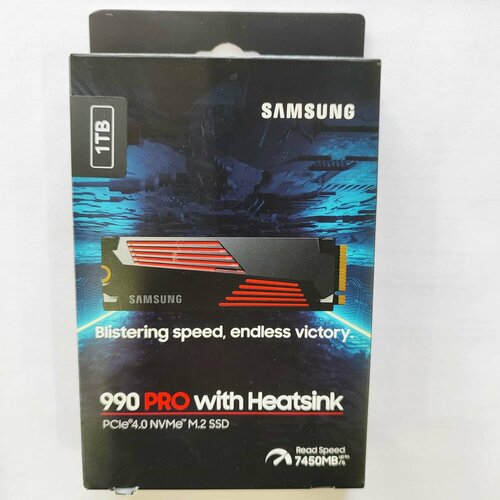 Накопитель SSD Samsung M.2 990 PRO 1TB PCIe 4.0 x4 V-NAND TLC with heatsink (MZ-V9P1T0CW)
