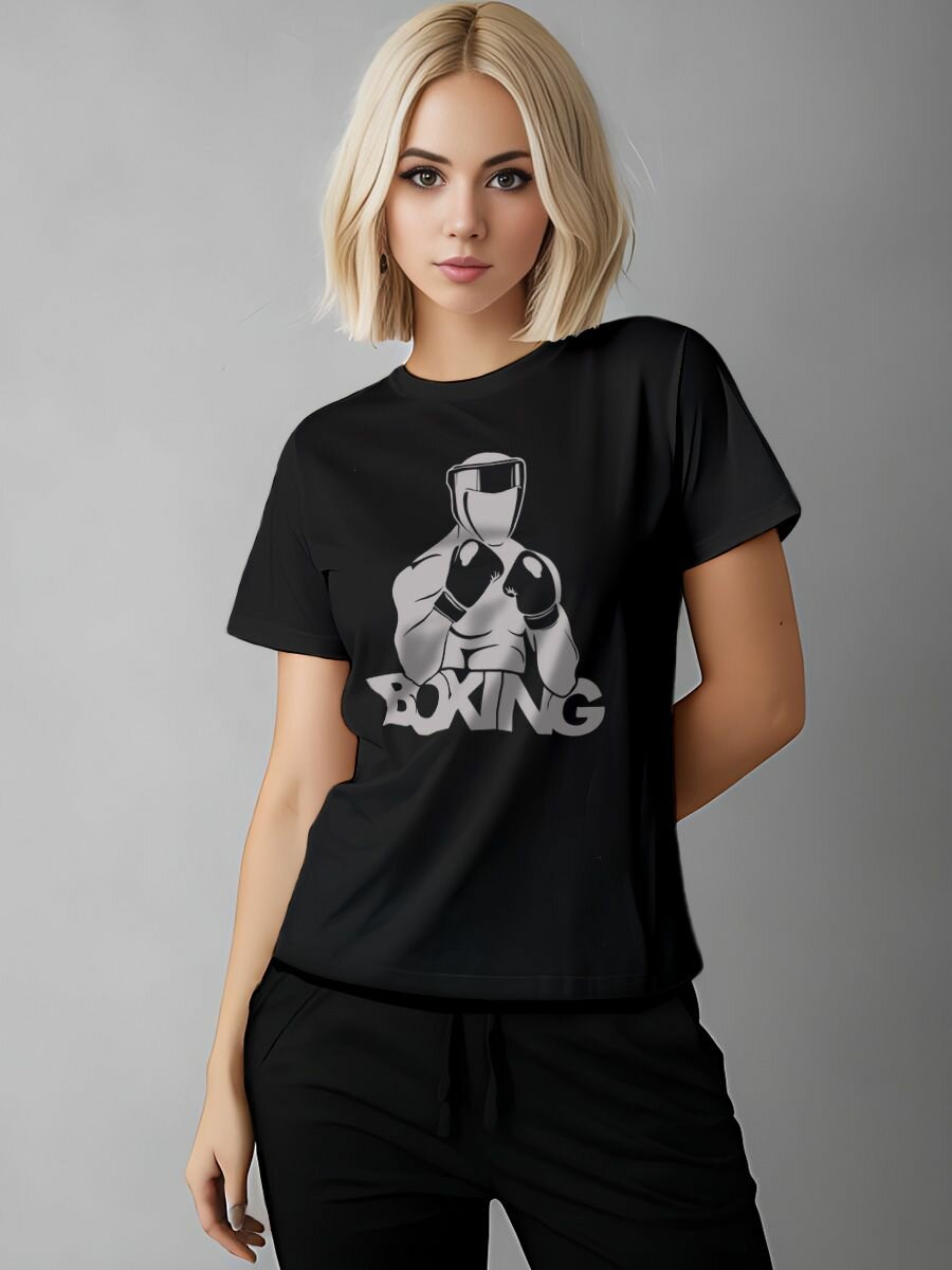 Футболка Printech размер L (44-46) черный