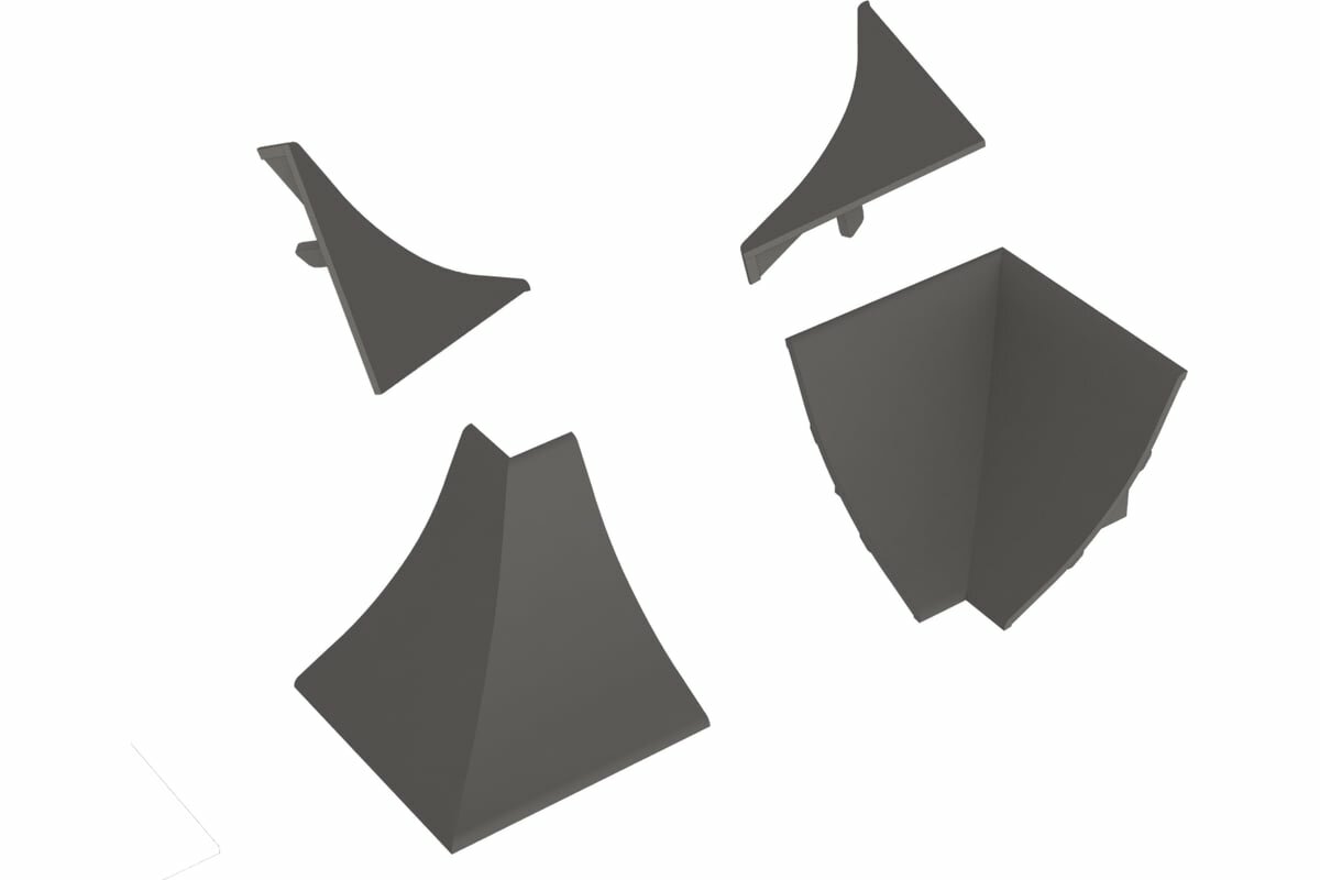 LB 23 KORNER комплект аксессуаров серый 20-23-4-605 для модульной мебели высокого класса