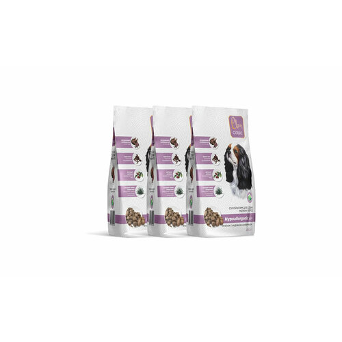 Clan Classic Hypoallergenic 23/11 сухой корм для взрослых собак мелких пород с ягненком, индейкой и бурым рисом - 0,4 кг х 3 шт.