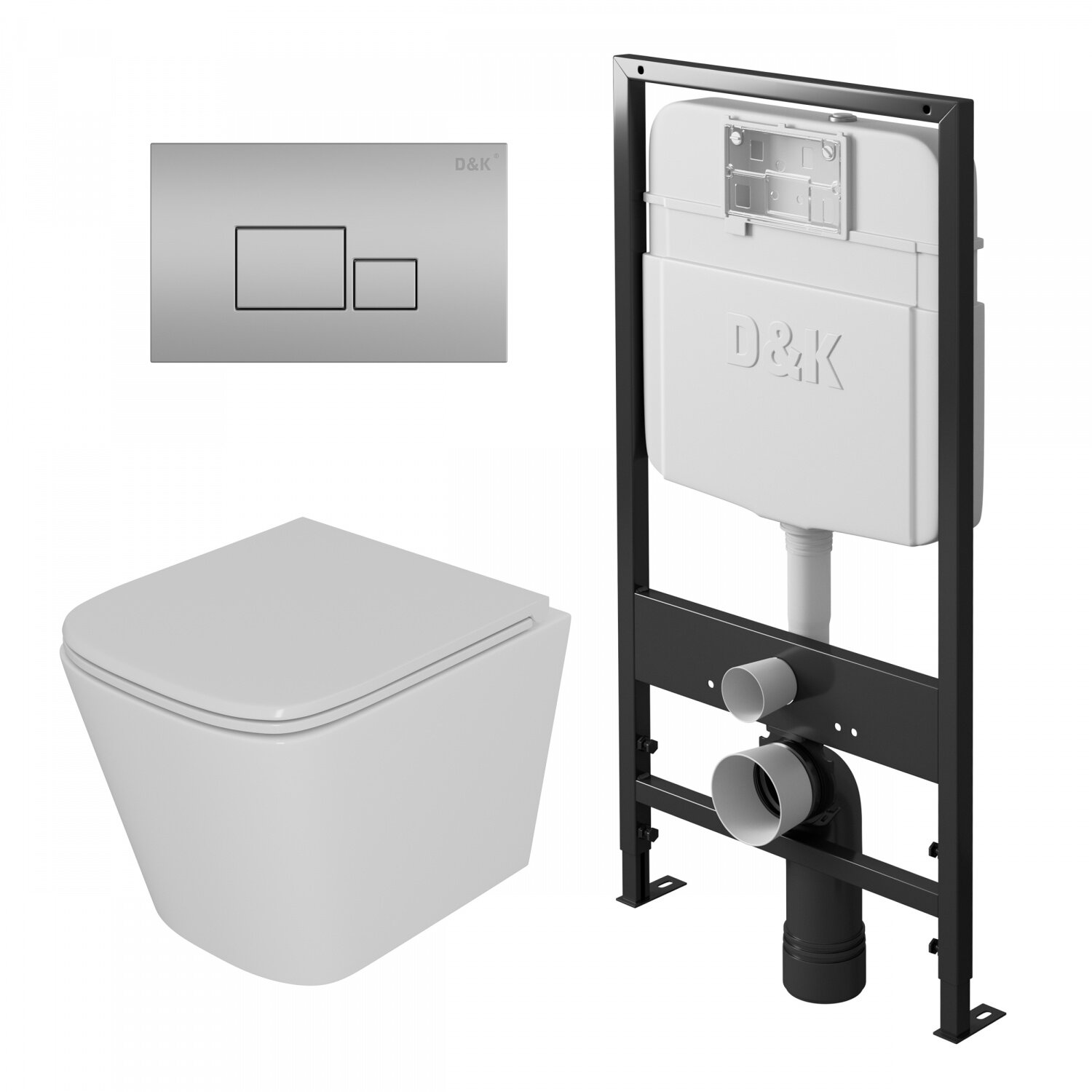 Унитаз с инсталляцией D&K Berlin DS1431604