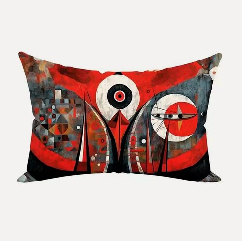 Изображение товара Чехол для подушки Око Пикассо 30х50 велюр