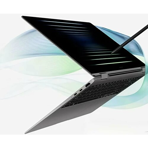 фото 16.0" ноутбук samsung galaxy book5 pro 360 16 moonstone gray np960qha-kg1us [2880x1800] ultra 7 256vh 16gb lpddr5x 1 tb ssd nvme intel® arc graphics win11 home