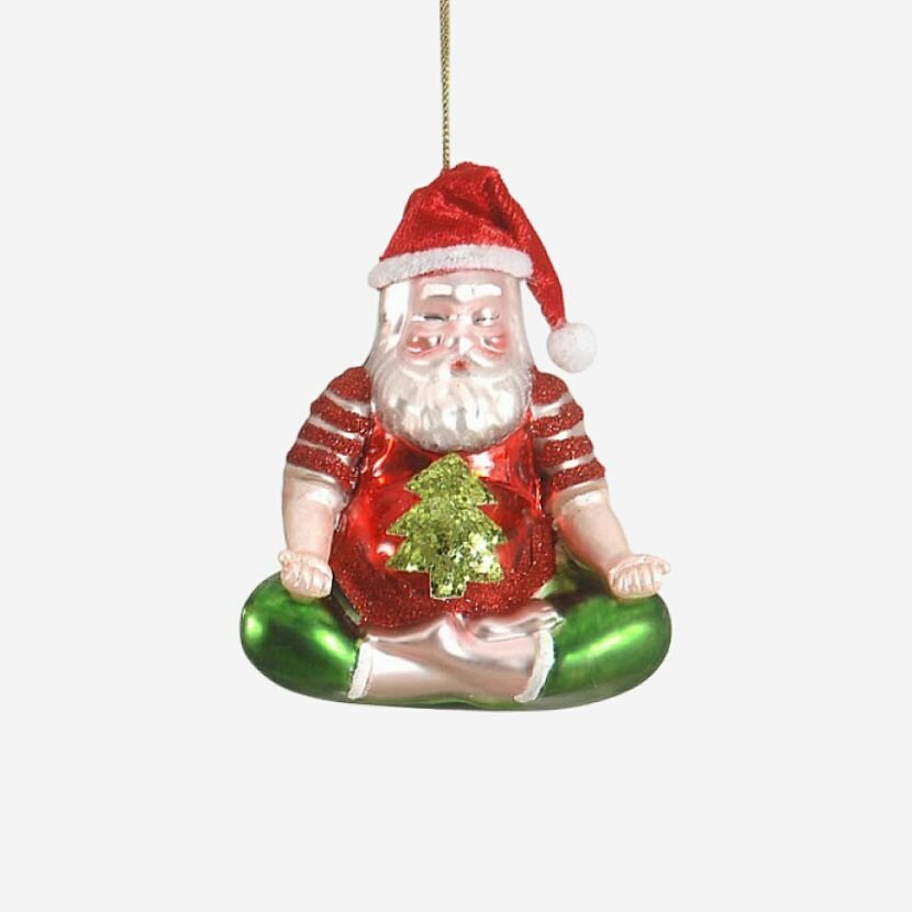 Yoga Santa Набор ёлочных игрушек 2 шт. — фото 1