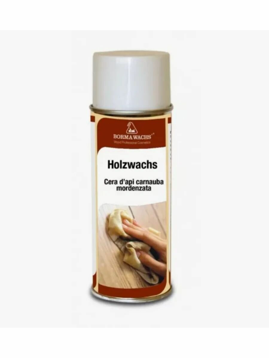 BORMA WACHS Воск жидкий Holzwachs Fluid, спрей (400мл) цв.14