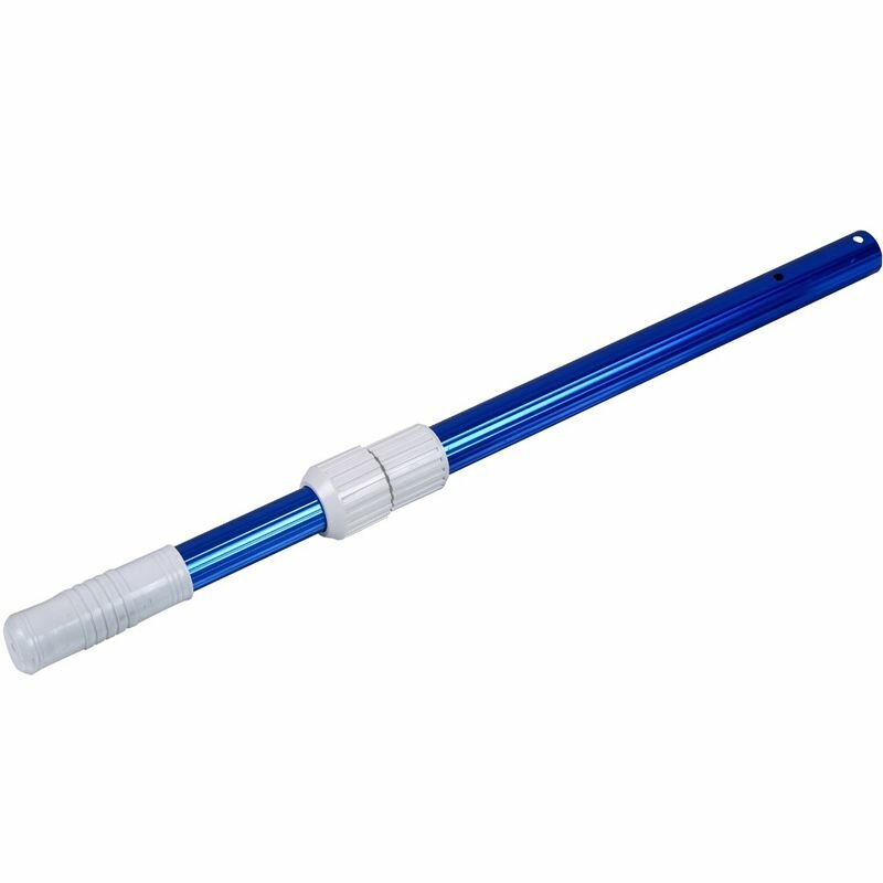 Штанга телескопическая 2 х секционная Poolmagic Ribbed TS08212RB  крепление зажим  длина 120 240 см