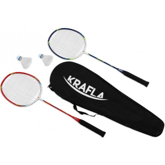 Набор для бадминтона KRAFLA COMFORT200 с ракетками (2 шт) и воланами (2 шт)