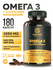 Омега 3 + красный корейский женьшень MISHIDO, 90 капсул рыбий жир 1000мг Omega 3