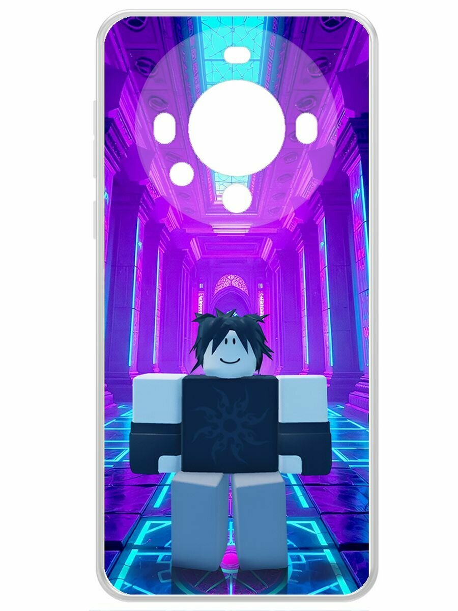 Чехол-накладка Krutoff Clear Case Roblox-Форсакен Ту Тайм (Forsaken Two Time) для Huawei Mate 60 Pro
