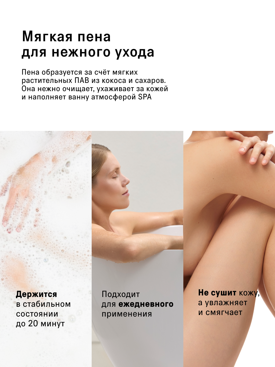 Пена для ванны The Act парфюмированная Лаванда и лотос, 850 мл — фото 1