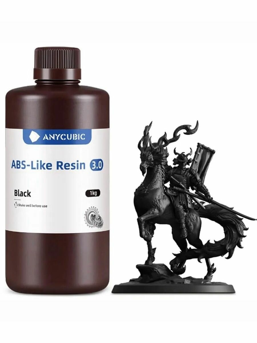 Фотополимерная смола Anycubic ABS-Like Resin 3.0 черная (1 кг)