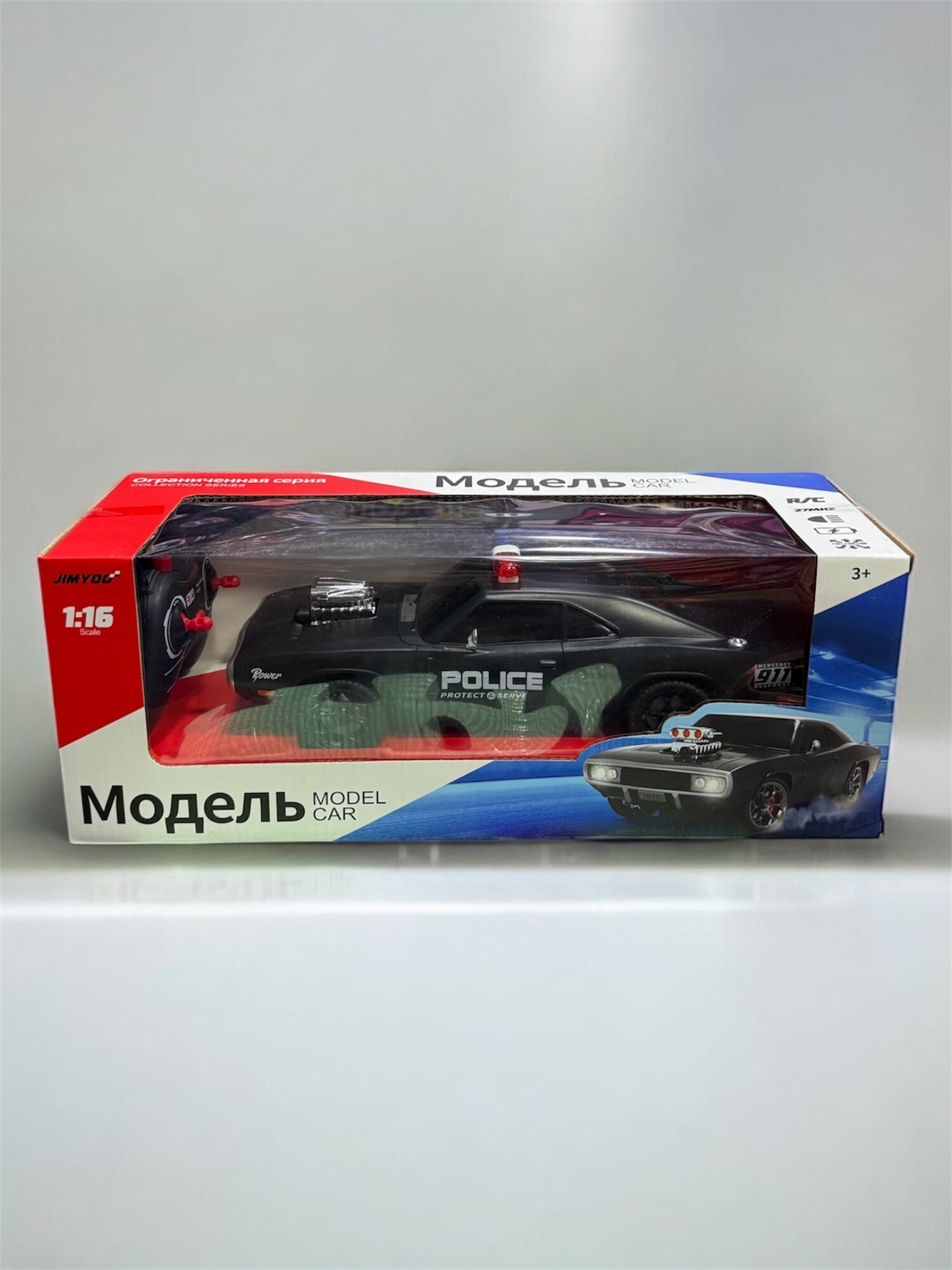 Игрушечная полицейская машинка, модель Dodge CHallenger 1970 — фото 1
