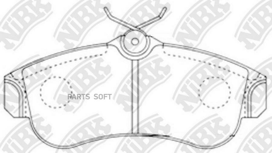 NIBK PN2180 Колодки тормозные передние