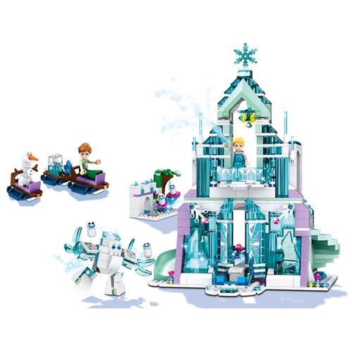 Конструктор/ Холодное сердце/Disney/ Волшебный ледяной замок Эльзы/ 848 деталей/ 3016