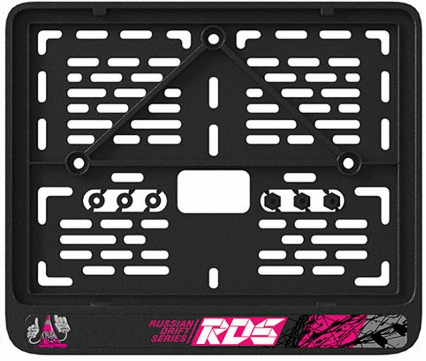 Рамка номерного знака "RDS" для мотоцикла, пластиковая