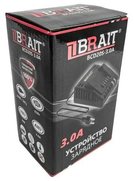 Зарядное устройство шуруповерта BRAIT BCD20S-3.0A (2-4Ач, для единой платформы) - фотография № 3