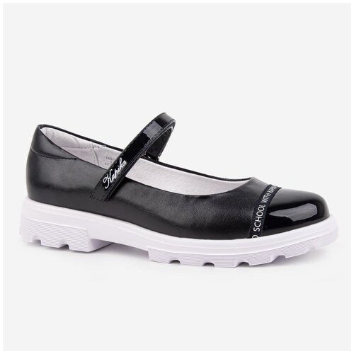 Туфли для девочек Kapika 23891п-2 черный-синий, размер 37