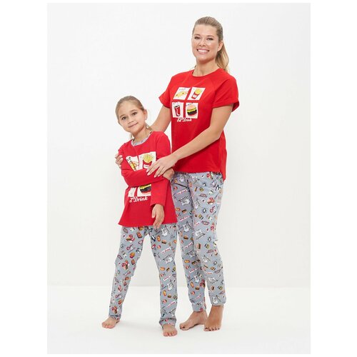 Пижама CLEO, размер 36, красный пижама cleo размер 46 красный