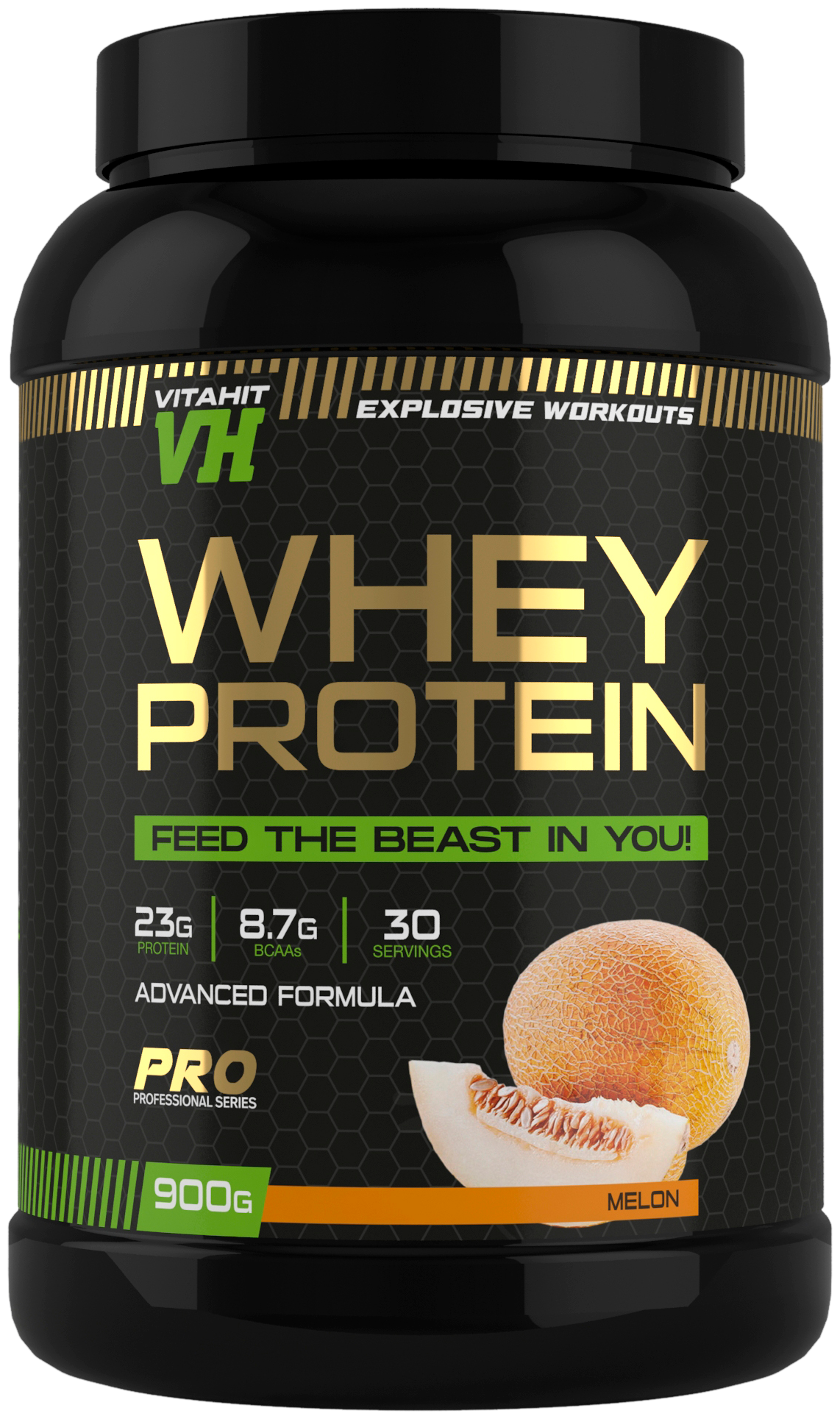 VITAHIT/Whey Protein Протеин 900г / дыня