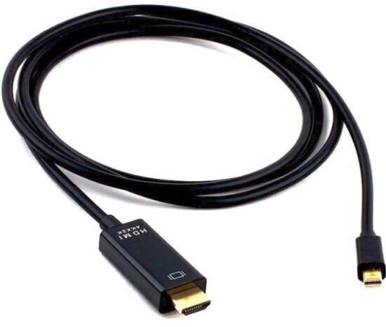 Кабель Cablexpert miniDP-HDMI , 20M/19M, 1.8м, черный, позол. разъемы