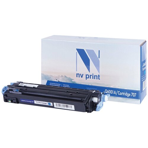 Картридж лазерный NV PRINT (NV-Q6001A) для HP ColorLaserJet CM1015/2600, голубой, ресурс 2000 стр. чип картриджа q6001a для hp color laserjet 1600 2605 2600n cm1015 canon lbp 5000 голубой