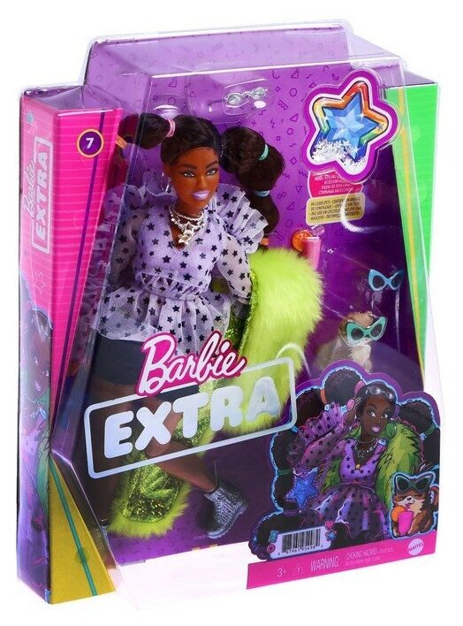 Barbie Кукла Экстра с переплетенными резинками хвостиками - фото №12
