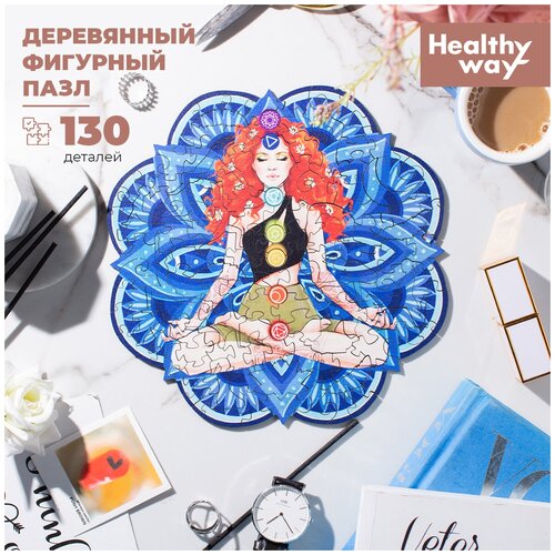 Деревянный пазл - головоломка Healthy Way. Пазлы 