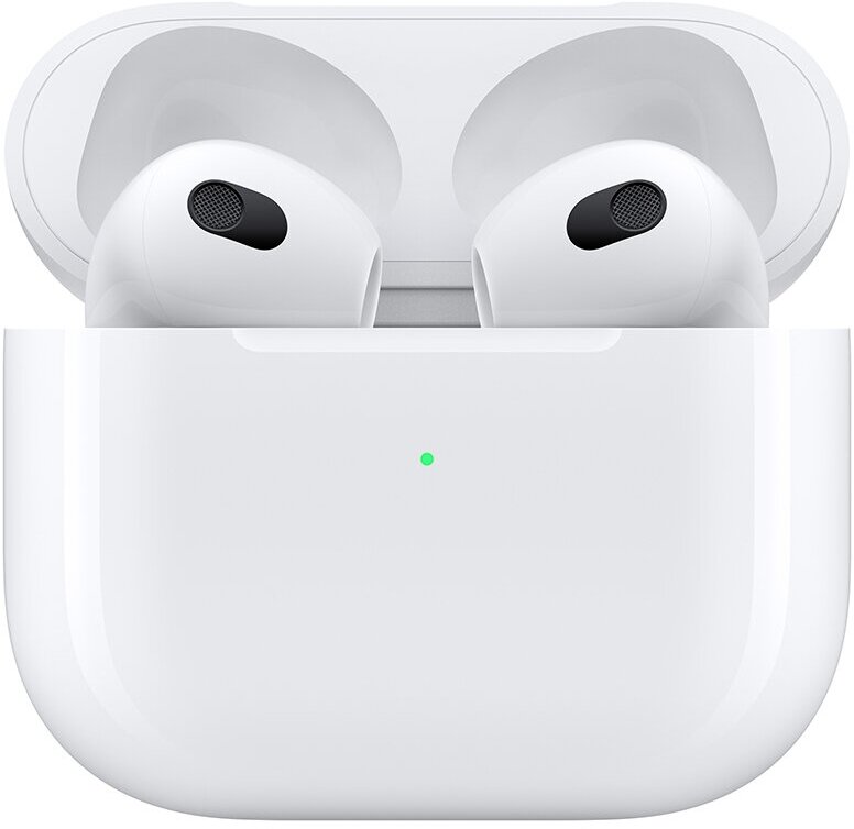 Беспроводные наушники Apple AirPods 3 MagSafe (2021) в зарядном футляре, белый — фото 1