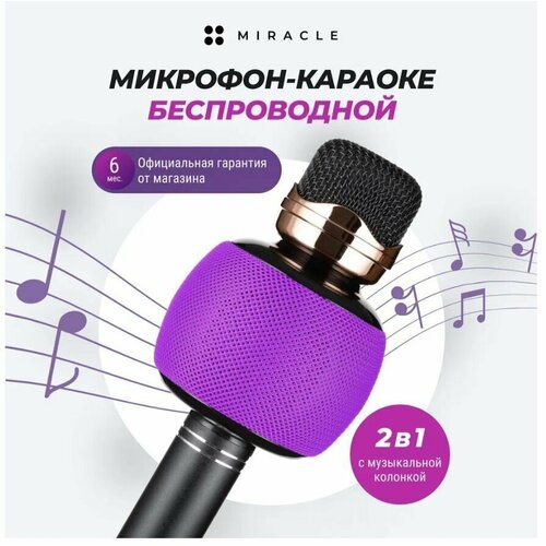 Караоке микрофон HP-2118 фиолетовый 102000₽