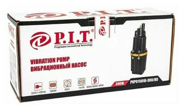 Колодезный насос P.I.T. PVP015018-300/60 (300 Вт) - фотография № 15