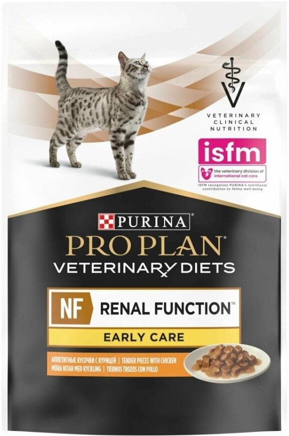 Пауч Pro Plan Veterinary Diets NF Renal Function Early Care при начальной стадии ХПН с курицей в соусе 85 г (1шт) - фотография № 15