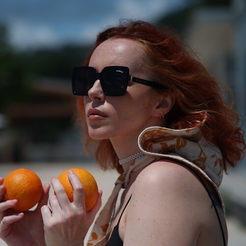 фото Солнцезащитные очки alberto casiano, квадратные, оправа: пластик, спортивные, с защитой от уф, черный