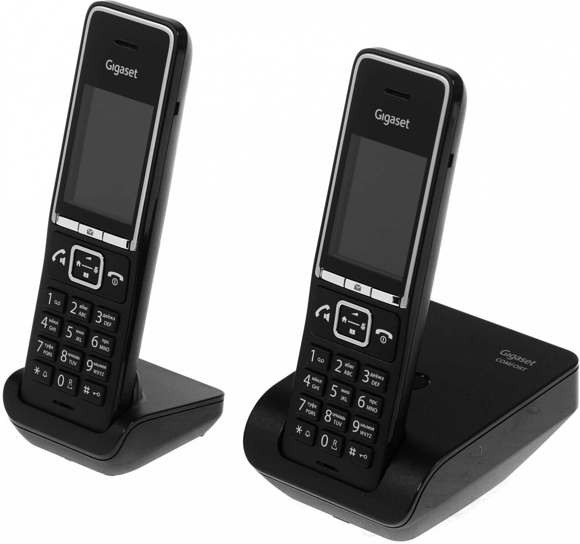 Радиотелефон DECT с двумя трубками Gigaset Comfort 550 DUO RUS Black